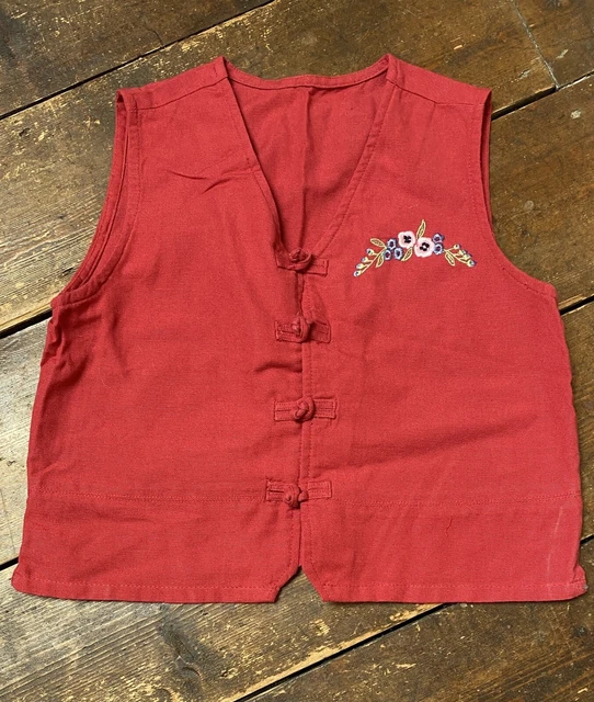 Girovita vintage per ragazze età 5-6 anni '90 bottoni orientali boho cura della madre