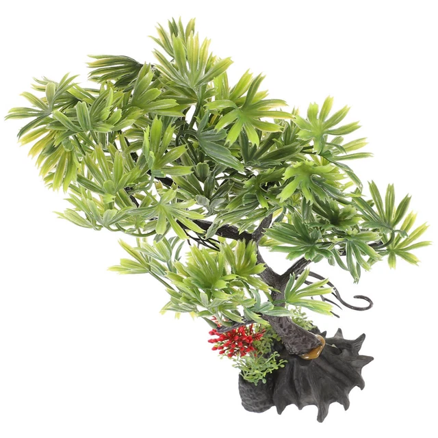 SMALL AQUARIUM DECORATIONS Artificial Tree for Fish Tank Bonsai £11.95