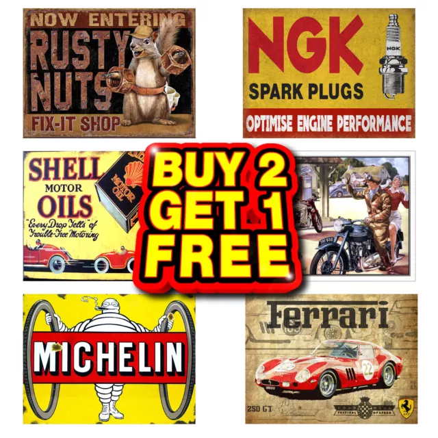 Garage Metal Tin Sign Plaque Man Cave Home Bar Shed Man Cave Wall Art Signs Q81