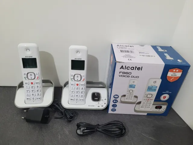 ALCATEL F860 voice duo Téléphone fixe sans fil répondeur !!!!bien lire l'annonce