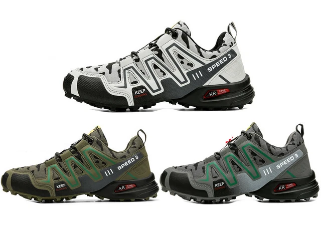 Men Hiking Shoes Climbing Male Sports Shoes Work Safety Toe Tactical Non-Slip Du