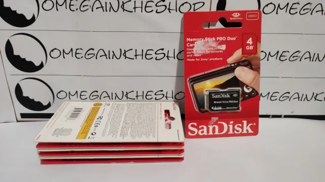 Memory stick pro duo SanDisk 4 Gb