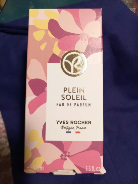 Yves Rocher PLEIN SOLEIL 100ml Eau De Parfum Floreal Profum Tuberos Sandal Ylang