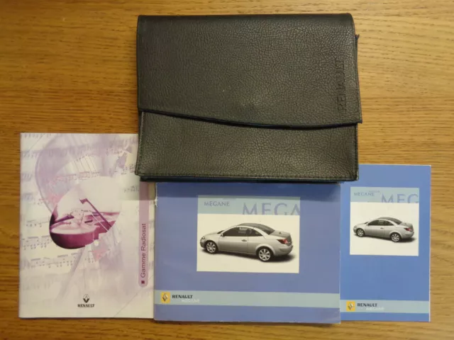 Renault Megane Convertible Owners Handbook/Manual and Pack 03-08
