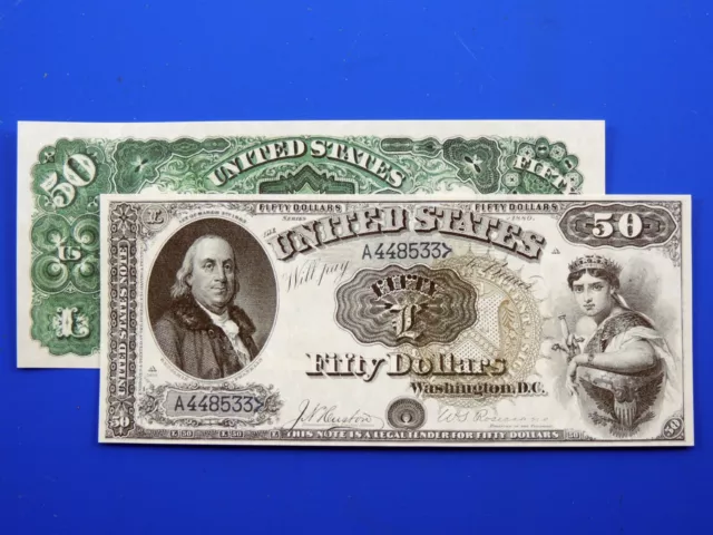 Reproduction $50 1880 LT US Paper Money Currency Copy