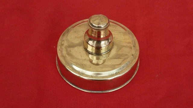 Ancien Réchaud à Alcool – Verre Et Laiton – Vintage 1900 – France