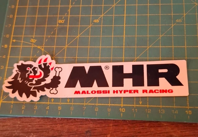 Autocollant Vintage Malossi Hyper Racing MHR - Années 90 - Origine Italie