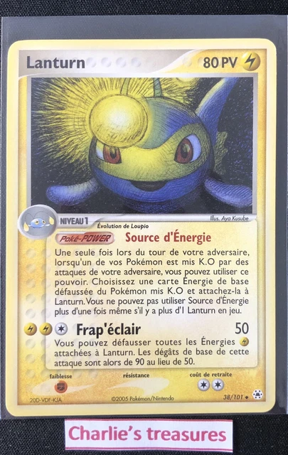 Carte Pokemon - Lanturn - 38/101 - Ex Légendes Oubliées - FR - NM+ / NEUF