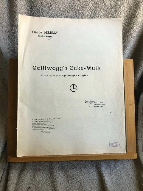 Debussy Golliwogg's Cake-Walk Children Corner n°6 partition piano éd. Durand