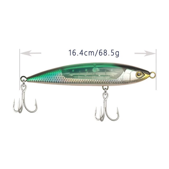 4 Leurres De Pêche Popper Coulants 23g - Eau Salée Et Douce - Multicolore