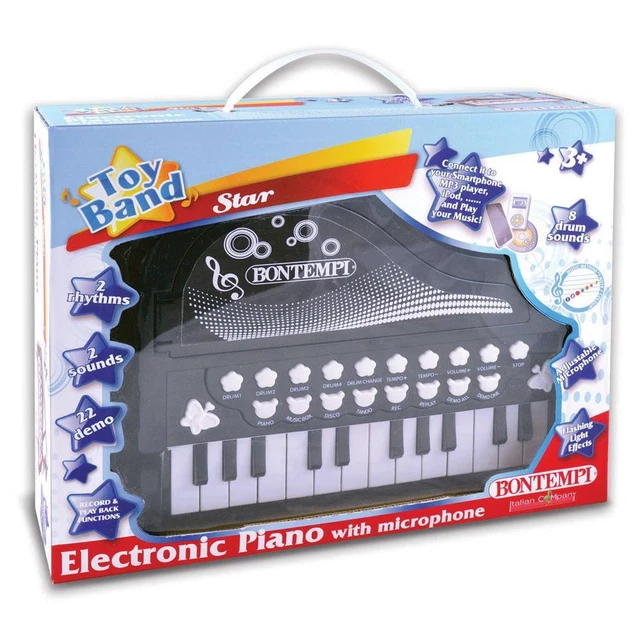 Bontempi 10 2010 - Pianino Elettronico 24 Tasti, 8 Strumenti Di Percussion...