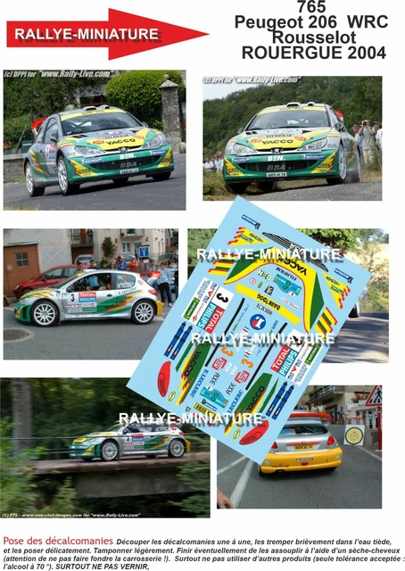 Décalcomanies 1/18 Renault 5 Turbo Malardeau Lapeyre Critérium Cévennes 1982