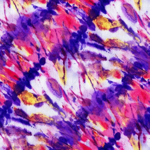 Tie Dye Pattern Digital Printed Fabric Pure Cotton Cut By Yard For Mutipurpose