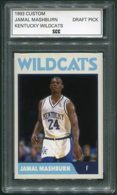 Custom 1993 Jamal Mashburn Kentucky Wildcats Draft Pick College Basketball Card