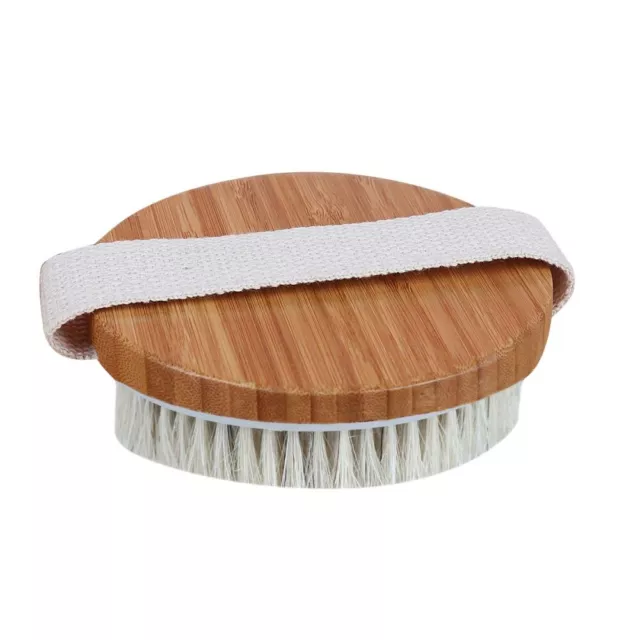 Body Brush Natural Bristle Cellulite Back Scrubber for Shower Dry Skin