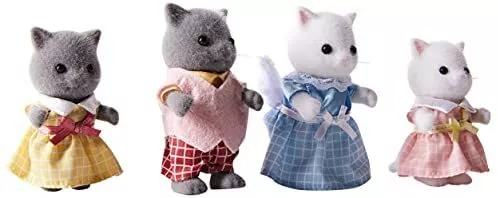 New Sylvanian Families 5455 Persian Cat Family Dolls Fast Shipping