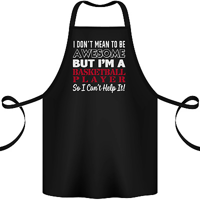 I Dont Mean to Be Basketball Player Cotton Apron 100% Organic