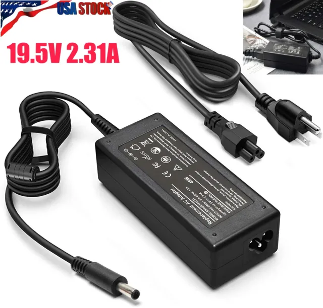 45W AC Adapter For Dell Inspiron 11 13 14 15 17 3000 5000 7000 Series Charger US