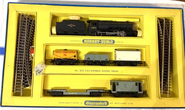 Hornby Dublo 2-Rail Set 2024 2-8-0 Express Goods Train - Boxed, Excellent