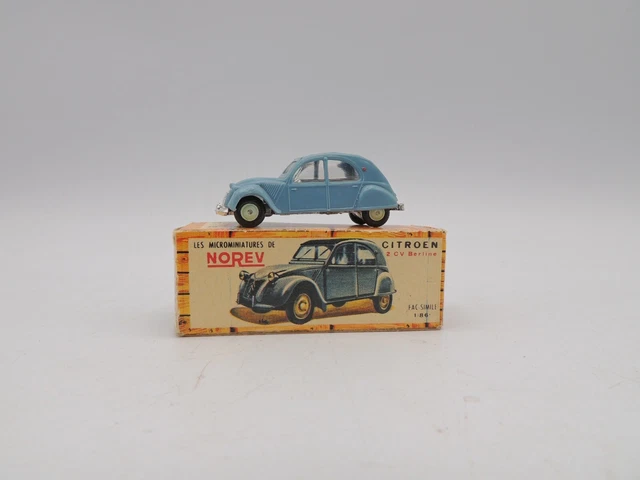 Norev - Les Micro Miniatures - Renault 8 Bleue - Echelle 1/86 (HO) - En Boîte - Occasion