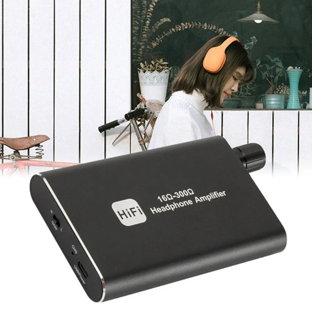 MINI HIFI HEADPHONE Amplifier Portable 35mm Audio w/USB Earphone AMP
