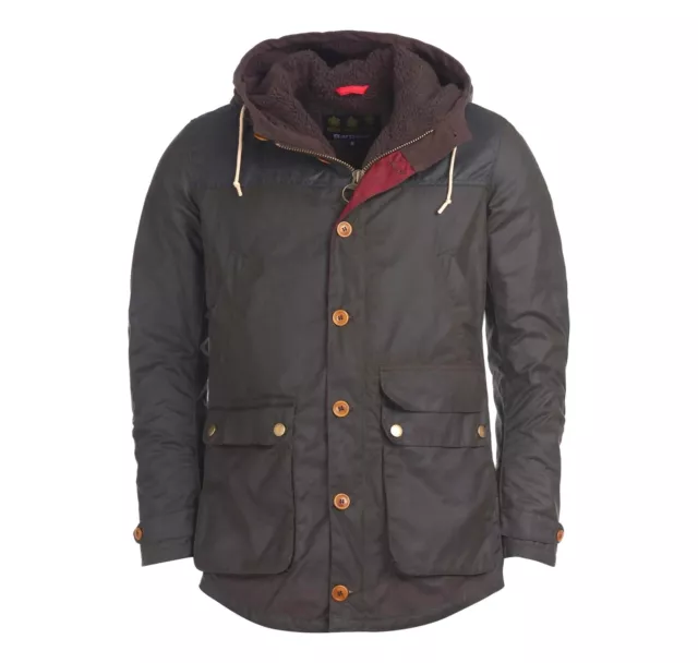 BARBOUR Ashby Wax Jacket Parka Game Cotton Waxed MWX0698OL71 Colour Olive