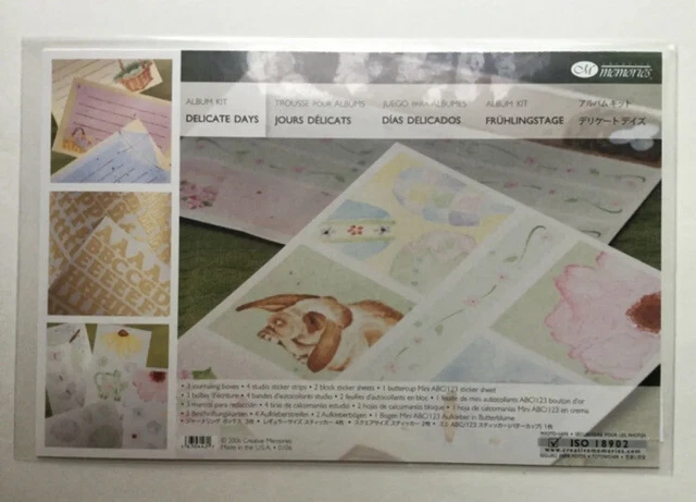 NUEVO Creative Memories Delicate Days Álbum Kit Spring Pastel Libro de recortes