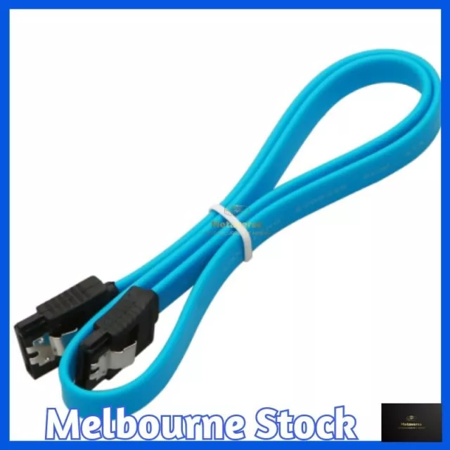 SATA Cable 3.0 6Gbps Straight 90 Degree Right Angle with Locking Latch HDD SSD