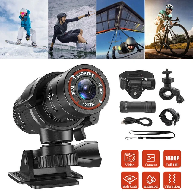 Caméra Sport HD 1080P Montée Sur Tête – Lampe LED Puissante, Mode SOS, Idéale Pour Sports Extrêmes, Camping Et Aventures En Plein Air