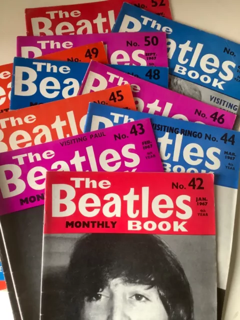 Orig. BEATLES BOOK MONTHLY 1967 Complete Year  - Take Your Pick