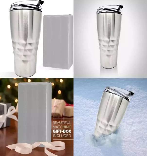 PRIMULA PEAK HOT or Cold Thermal Tumbler - Triple Brushed Stainless Steel  $29.99 - PicClick