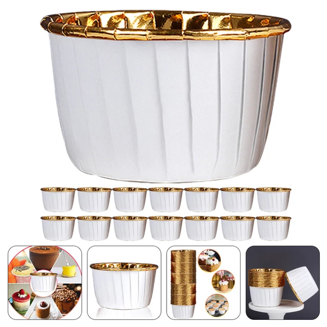 50 pz custodie per muffin contenitori per budini contenitore per torte tazza di carta