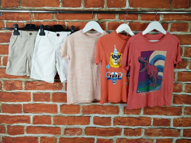 Boys Bundle Age 3-4 Years Next River Island Gap Chino Shorts Graphic Tee 104Cm