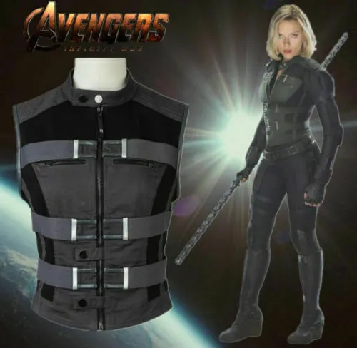 Avengers Infinity War Black Widow Cosplay Vest Halloween cosplay costume