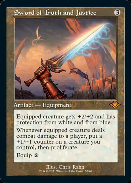 *FOIL RETRO Frame* Sword of Truth and Justice - Modern Horizons - MTG