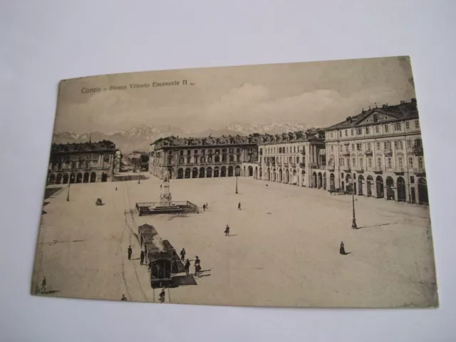 Cuneo - Piazza Vittorio Emanuele II + tram vapore - spedita f. p.