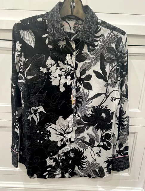 ROBERT GRAHAM Woman’s “Carrie” Floral Shirt - MSRP $258