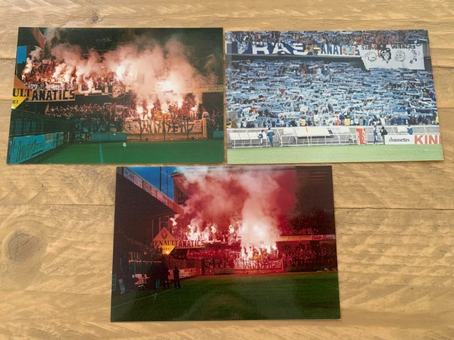 LOT 9 PHOTOS d'époques Ultras Marseille South Winners Magic Fans Saint