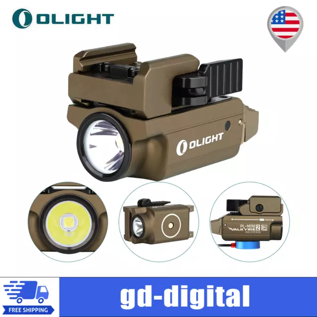 OLIGHT PL-MINI 2 Valkyrie Desert Tan  600 Lumens LED Rechargeable Tactical Light