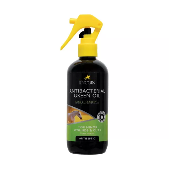 Lincoln Antibacterial Green Oil Spray 250ml For Horse Cuts etc.