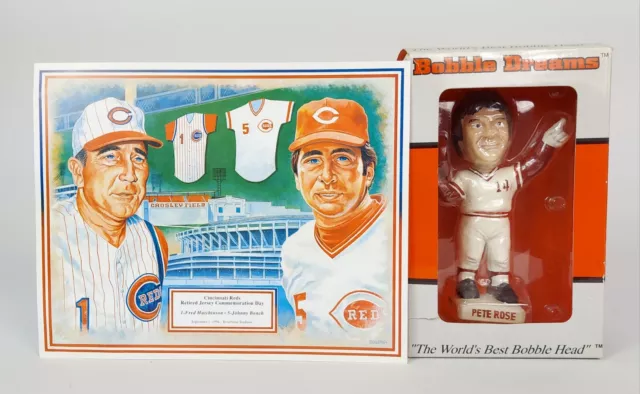 PETE ROSE #14 Farewell To Riverfront Bobble Head Dreams CINTI REDS & FREE Poster