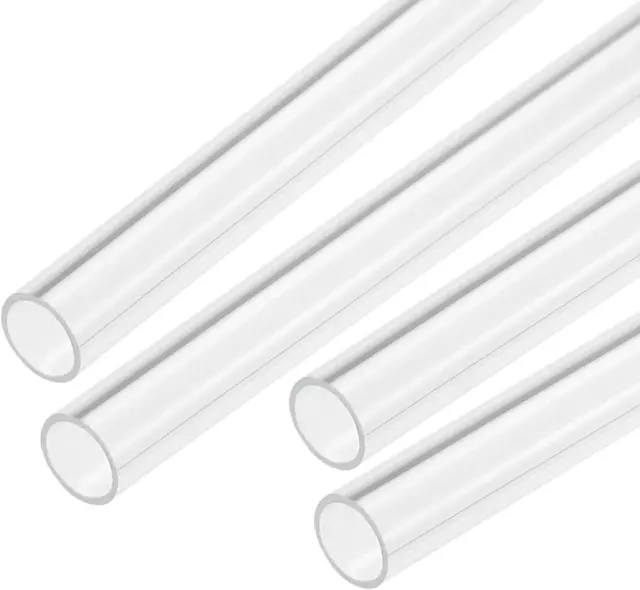 Acrylic Pipe Clear Rigid Round Tube, For Lamps and Lanterns and Water Cooling Sy