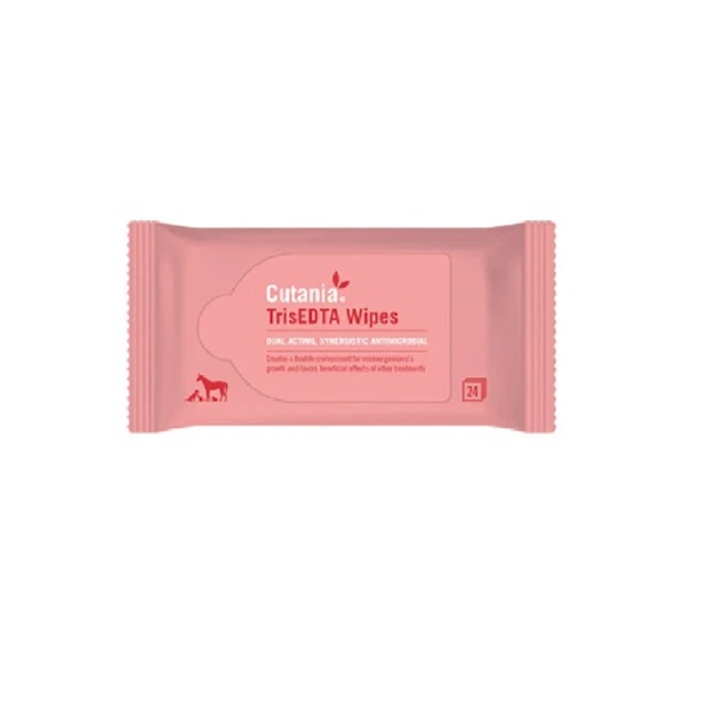 VETNOVA CUTANIA TrisEDTA Wipes 24 Toallitas