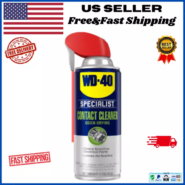 WD-40 Specialist Quick-Drying Electrical Contact Cleaner Spray 11 oz. Electronic