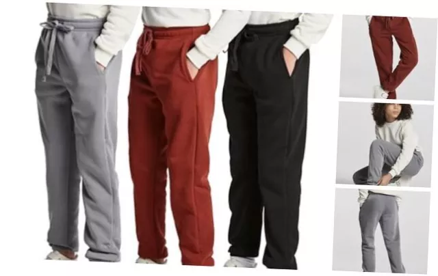 3 Pack: Boys Tech Fleece Jogger Sweatpants with Pockets - Youth Small Set 1