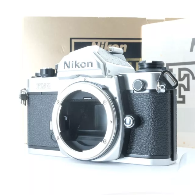 Cámara de película Nikon FM2N SLR de 35 mm Late Serial 8647007 Cuerpo "en...