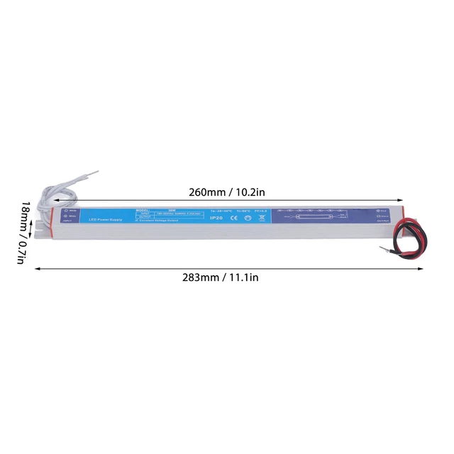 (12V)LED Power Supply Input 180-250VAC LED Light Transformer EMI Filter IP20