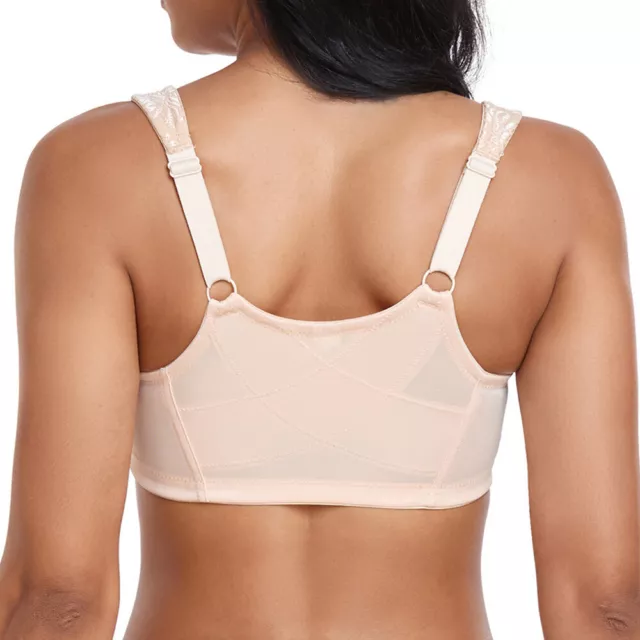 EXQUISITE FORM WOMEN'S Fully Front Close Posture Bra 5100565 Rose