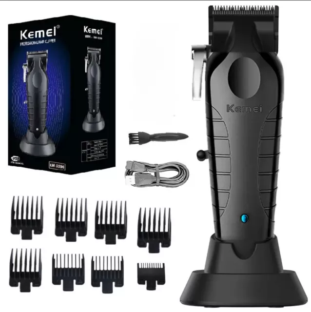 Kemei Professional Hair Clipper Men Adjustable Cordless Electric Hair Trimmer