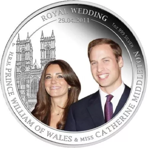 AUSTRALIA $1 2011 1oz Silver Proof 'Royal Wedding - William & Kate Middleton'